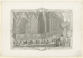 Le Sacre de Louis XV: Le Roy allant a l’Église