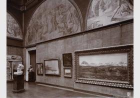 Blick in die Ausstellung der Nationalgalerie, 2.Cornelius-Saal