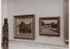 Blick in die Ausstellung der Nationalgalerie, III. Geschoss, Raum 5 mit Werken der französischen Impressionisten