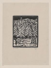 Im Schlitten, Illustration zu Hans Bethge, Bei sinkendem Licht