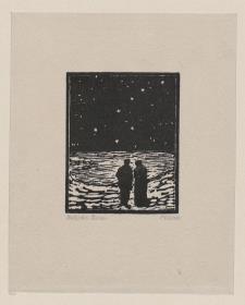 Unter den Sternen, Illustration zu Hans Bethge, Bei sinkendem Licht