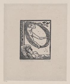 Die versunkene Krone, Illustration zu Hans Bethge, Bei sinkendem Licht