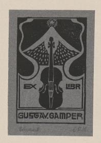 Exlibris Gustav Gamper