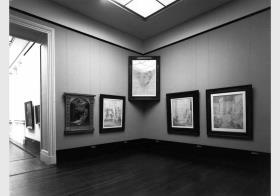 Blick in die Kabinettausstellung "Friedrich Overbecks Kartons zum Freskenzyklus für die Kathedrale in Djakovo" vom 24. Okt. 2002 - 01. Dez. 2002 in der Alten Nationalgalerie