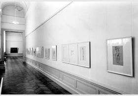 Blick in die Ausstellung "Lovis Corinth zum 100. Geburtstag" vom 21. Juli 1958 - 18. Sept.1958 in der Nationalgalerie