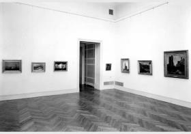 Blick in die Ausstellung "Deutsche Romantik - Gemälde und Zeichnungen" vom 11. Aug. 1965 - Okt. 1965 in der Nationalgalerie