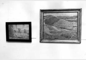 Blick in die Kabinett-Ausstellung "Christian Rohlfs 1849 - 1938 - Aquarelle und Gemälde von 1919 bis 1937 aus Sammlungen der DDR" vom 08. Jan. 1988 - 28. Febr. 1988 in der Nationalgalerie