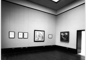 Blick in die Kabinett-Ausstellung "Johann Friedrich Overbeck - Italia und Germania" vom 13. Sept. - 15. Dez. 2002 in der Alten Nationalgalerie