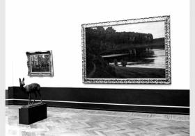 Blick in die Ausstellung der Nationalgalerie, 1. Cornelius-Saal