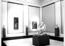 Blick in die Ausstellung der Nationalgalerie, Raum 1