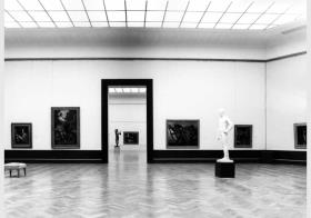 Blick in die Ausstellung der Alten Nationalgalerie, 1. Cornelius-Saal