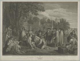 William Penn's Treaty with the Indians, when he founded the province of Pensylvania in North America 1681