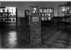 Aufstellung der Antikensammlung im Alten Museum, Antiquarium, Saal 2, Sammlung antiker Helme