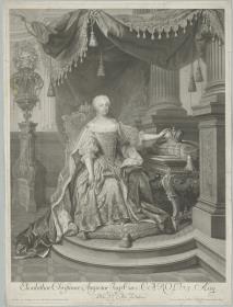 Porträt der Elisabeth Christine von Braunschweig-Wolfenbüttel, Erzherzogin von Österreich, Deutsche Königin, Kaiserin des Heiligen Römischen Reichs, Gemahlin Karls VI.