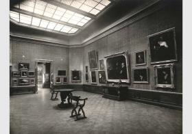 Aufstellung der Gemäldegalerie und der Skulpturensammlung im Kaiser-Friedrich-Museum, Raum 61, Holländische Gemälde des 17. Jhd.