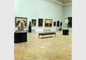 Aufstellung der Gemäldegalerie im Bode-Museum, Raum 63, Deutsche, Französische und Englische Werke des 17. und 18. Jhd.