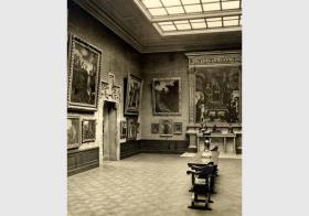 Aufstellung der Gemäldegalerie und der Skulpturensammlung im Kaiser-Friedrich-Museum, Raum 44, Italienische Gemälde und Bildwerke des 15. Jhd.