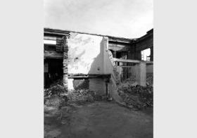 Abriss des Tischlereigebäudes an der Südfront der Kolonnaden auf der Museumsinsel