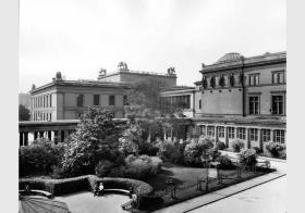 Blick von der Nationalgalerie auf das Alte Museum und das Neue Museum
