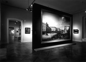 Blick in die Ausstellung "Der Maler Franz Krüger 1797 - 1857 preußisch korrekt - berlinisch gewitzt" im Schloss Charlottenburg, Raum 5