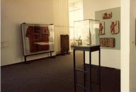Blick in die Ausstellung der Skulpturensammlung und der Frühchristlich-Byzantinischen Sammlung im Museum Dahlem