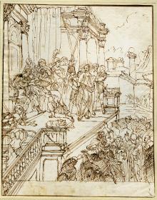 Ecce Homo, eingeklebt, aber nicht ursprünglich zugehörig zum Skizzenbuch in Klebealbum 79 C 2 a