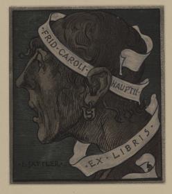 Ex libris friedrich Carl Haupt