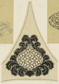 Darmstadt, Ausstellungsgebäude und Hochzeitsturm, Detail des Kuppelmosaiks im vorgelagerten Treppenpavillon
