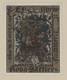 Ex libris Rosa Sattler