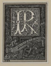 Ex libris P R