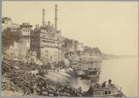 Benares, Alamgir (Aurangzeb) Moschee und Ganges