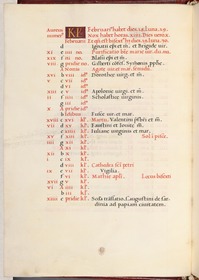 Kalender-Seite Februar