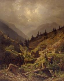 Landschaft aus dem Salzkammergut