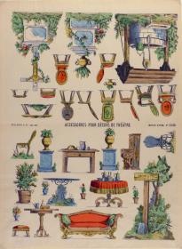 Accessoires pour décors de théâtre.