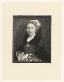 Hans Holbein der Jüngere: Bildnis einer Frau. in: Die Kaiserl. Königl. Gemälde-Galerie in Wien.