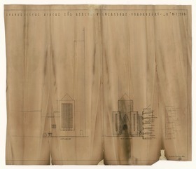 Berlin, Kirche am Hohenzollernplatz, Vorprojekt, Ost- und Westansicht
