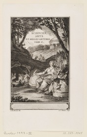 Frontispiz: Sciences, Arts et Belles Lettres, Tome II. zu J. J. Rousseau, Emile ou de l'Education, Edition Poinçot, Paris 1797