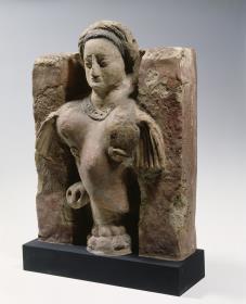 Mischgestalt ursprünglich von dem Bett des Buddha (sog. "Elefantengöttin")