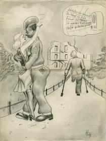 Soldaten der Wehrmacht! Ihr kämpft für Eure Frauen und Mädchen. Sie werden Euch einmal dafür zu danken wissen.