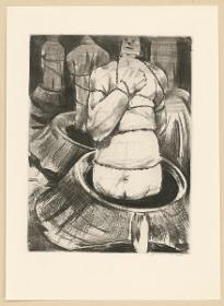 Die Giganten im Brunnen. Illustration zur "Hölle" (31. Gesang) der Göttlichen Komödie (Einzelblatt)