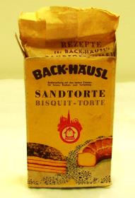 Back-Häusl Sandtorte Bisquit-Torte.