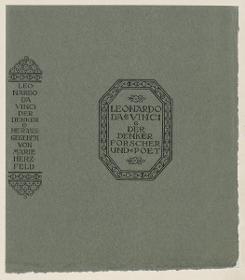 Einband zu Marie Herzfeld, Leonardo da Vinci Der Denker Forscher und Poet