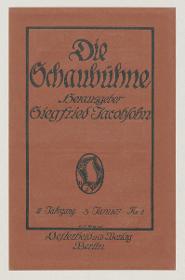 Einband zu Die Schaubühne