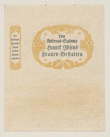 Einband zu Lou Andreas-Salomé, Henrik Ibsens Frauen Gestalten