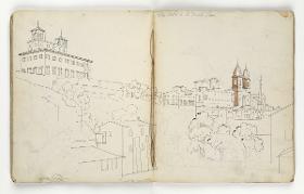 Villa Medici und St. Trinita in Rom