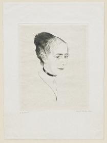 Bildnis einer Dame mit schwarzem Samtband (Regina Freudenberg)