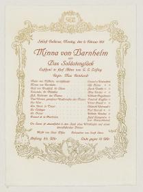 Minna von Barnhelm oder Das Soldatenglück (Schloß Bellevue, 6. Februar 1911)