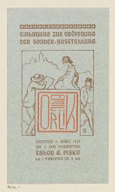 Eröffnung der Sonderausstellung Emil Orlik im Salon G. Pisko (8.März 1902)