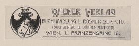 Wiener Verlag. Buchhandlung L. Rosner Sep.-Cto.