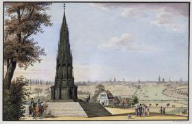 Alt-Berliner Ansichten. Das Monument auf dem Kreuzberg zum Gedächtnis an die Freiheitskriege